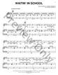 Waitin' in School piano sheet music cover